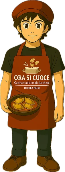 La mascotte di Ora si cuoce con un piatto di tordelli al ragù